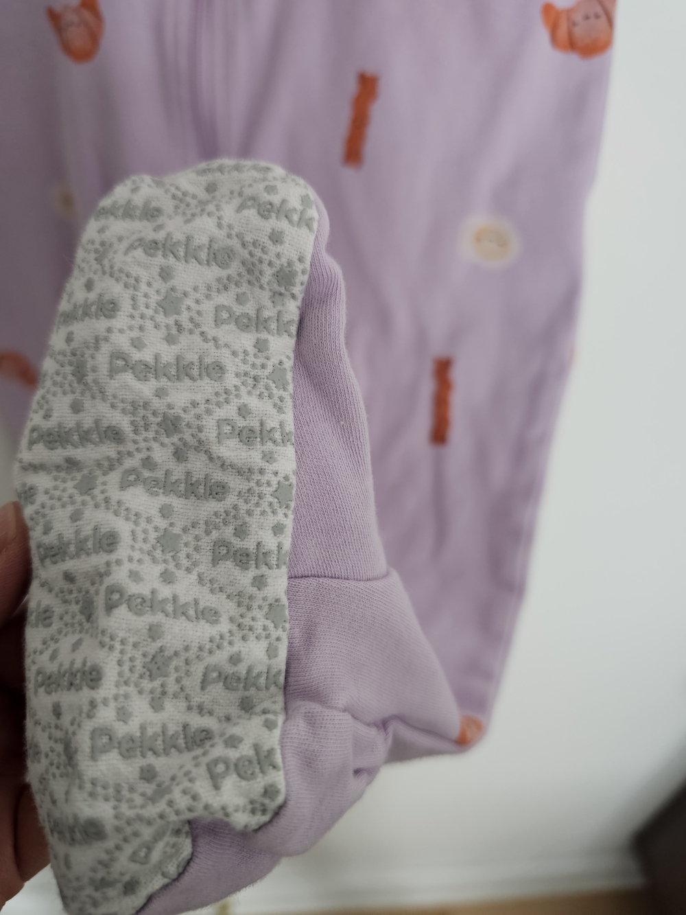 🧸4/20$ Pekkle 24M Purple Footed Sleeper Breakfast Print Pajama Baby Girl Cotton - Picture 3 of 4